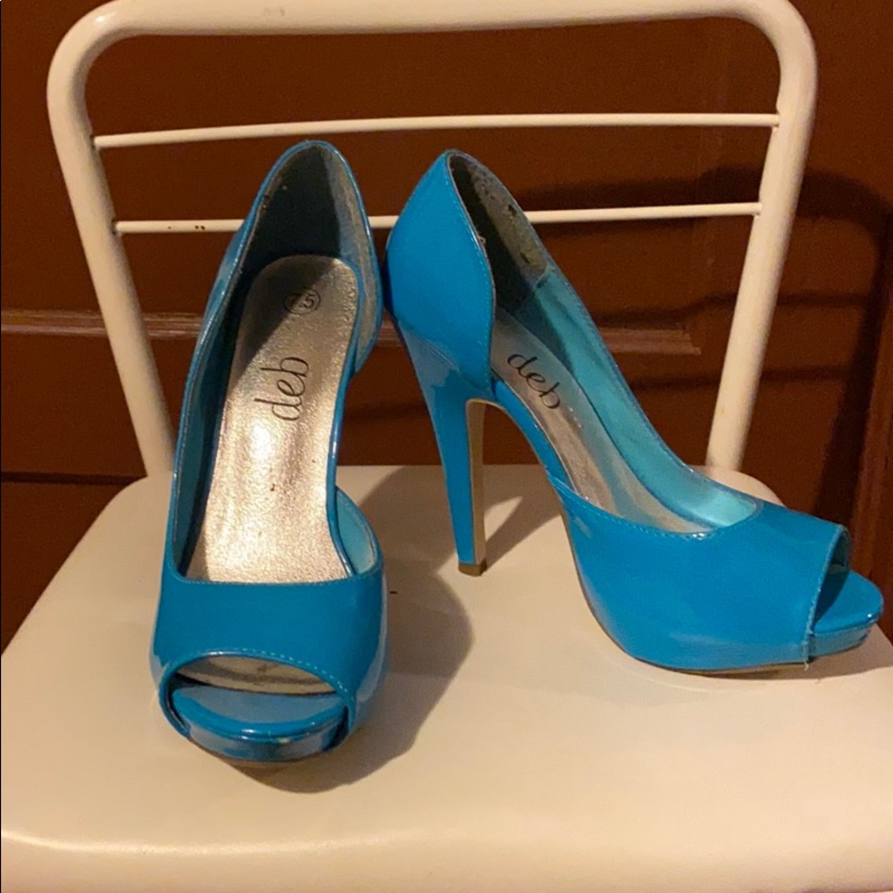 Aqua Stilettos Heels